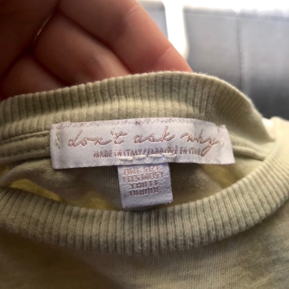 Don’t Ask Why green/olive shirt with fashion rips - Picture 5 of 5